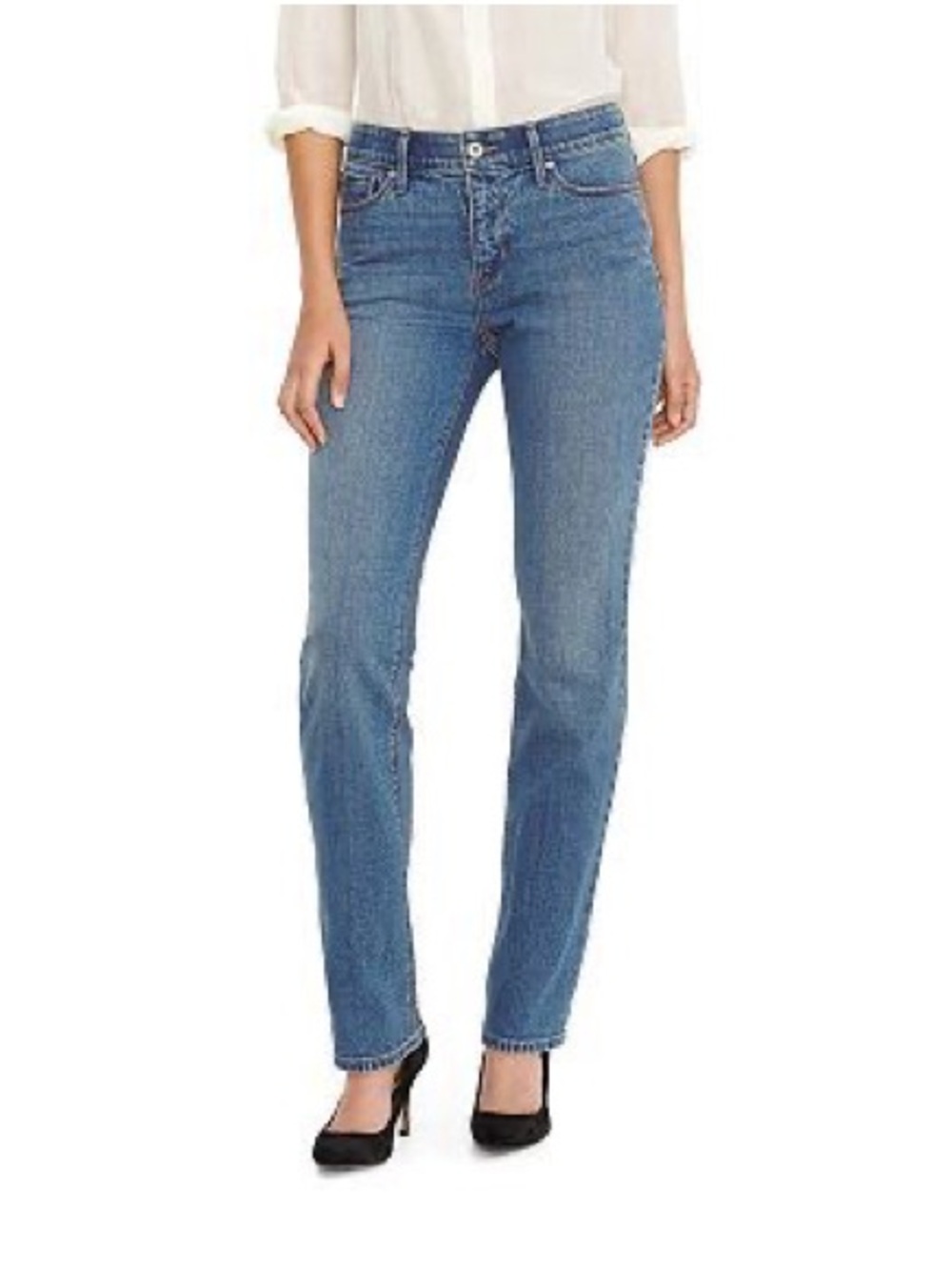 Levi's 525 Perfect Waist Jeans in Classic Blue Wash